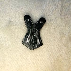 Glitter Paradise Fetish Brooch leather bustier